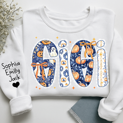 Personalized Fall Pumpkin, Custom Gifts for Gigi and Kids