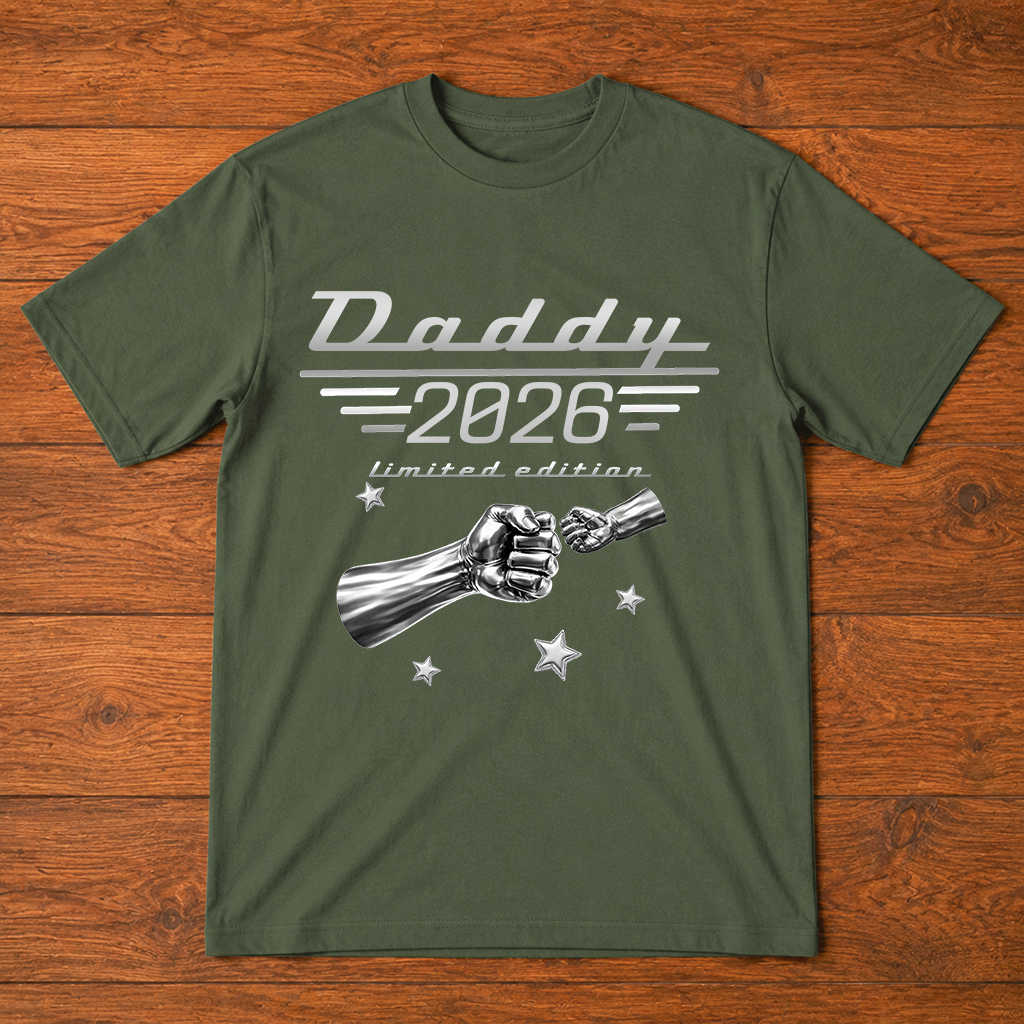 Dad Limited Edition T-Shirt – Personalized Fist Bump Design Gift for Father Papa Birthday Fathers Day