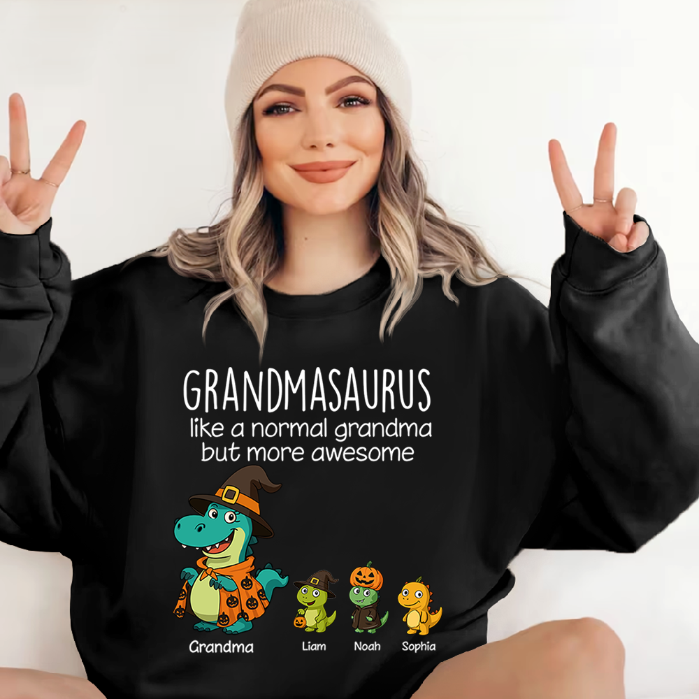 Saurus Pumkin Halloween Custom Nick Name, Gifts For Grandma And Kids