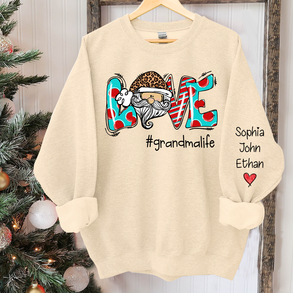 Love grandmalife Christmas And Grandkids CL01 Sweatshirt