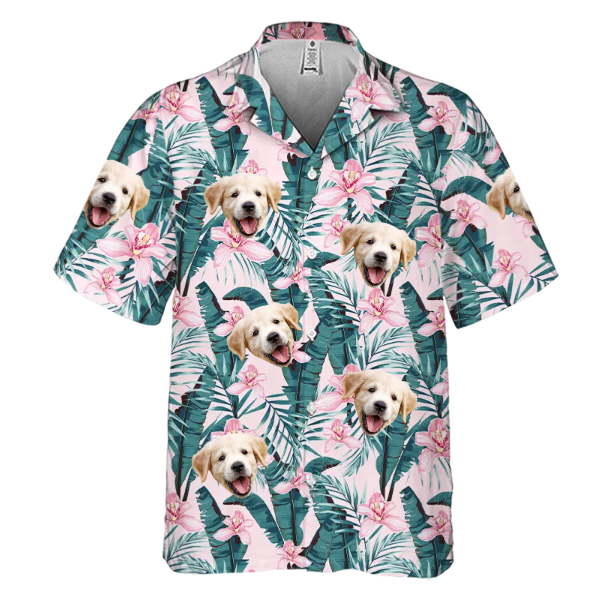 Custom Hawaiian Shirt With Face Baby, Custom Photo Tropical Vibes Only - Family Personalized Face Custom Unisex Hawaiian Shirt