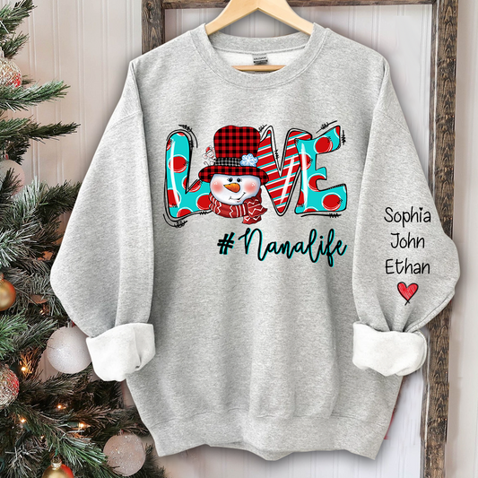 Love Grandmalife  Christmas And Grandkids Sweatshirt