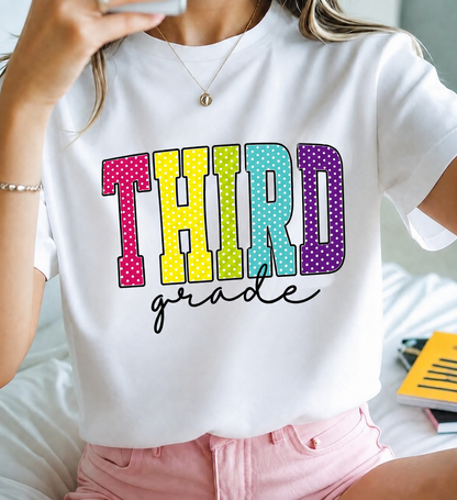 Personalized Custom Grade T-Shirt – Add Your Grade Tee