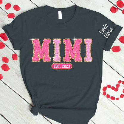 Custom Mimi Est Glitter Mother's Day Trend T-Shirt