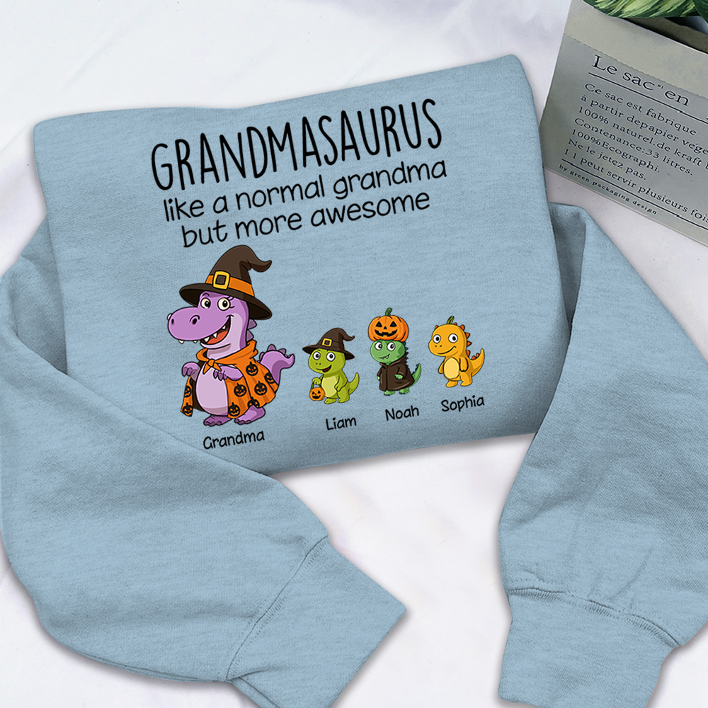 Saurus Pumkin Halloween Custom Nick Name, Gifts For Grandma And Kids