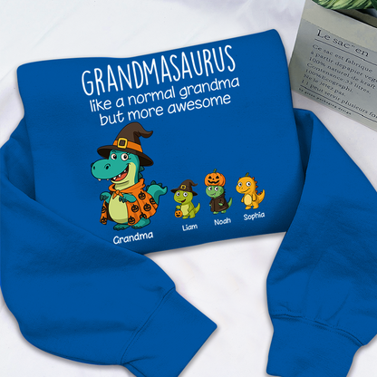 Saurus Pumkin Halloween Custom Nick Name, Gifts For Grandma And Kids