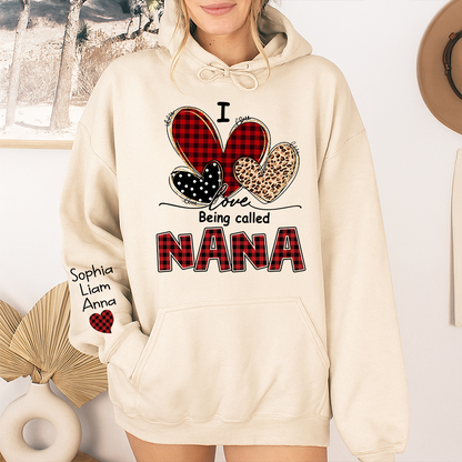 I Love Being Called Mimi Hoodie, Personalized Grandma Shirt with Kids Names