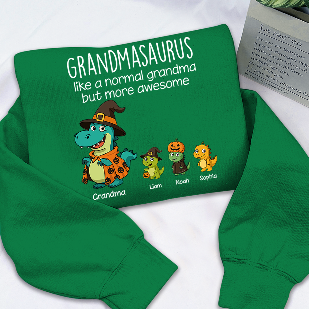 Saurus Pumkin Halloween Custom Nick Name, Gifts For Grandma And Kids