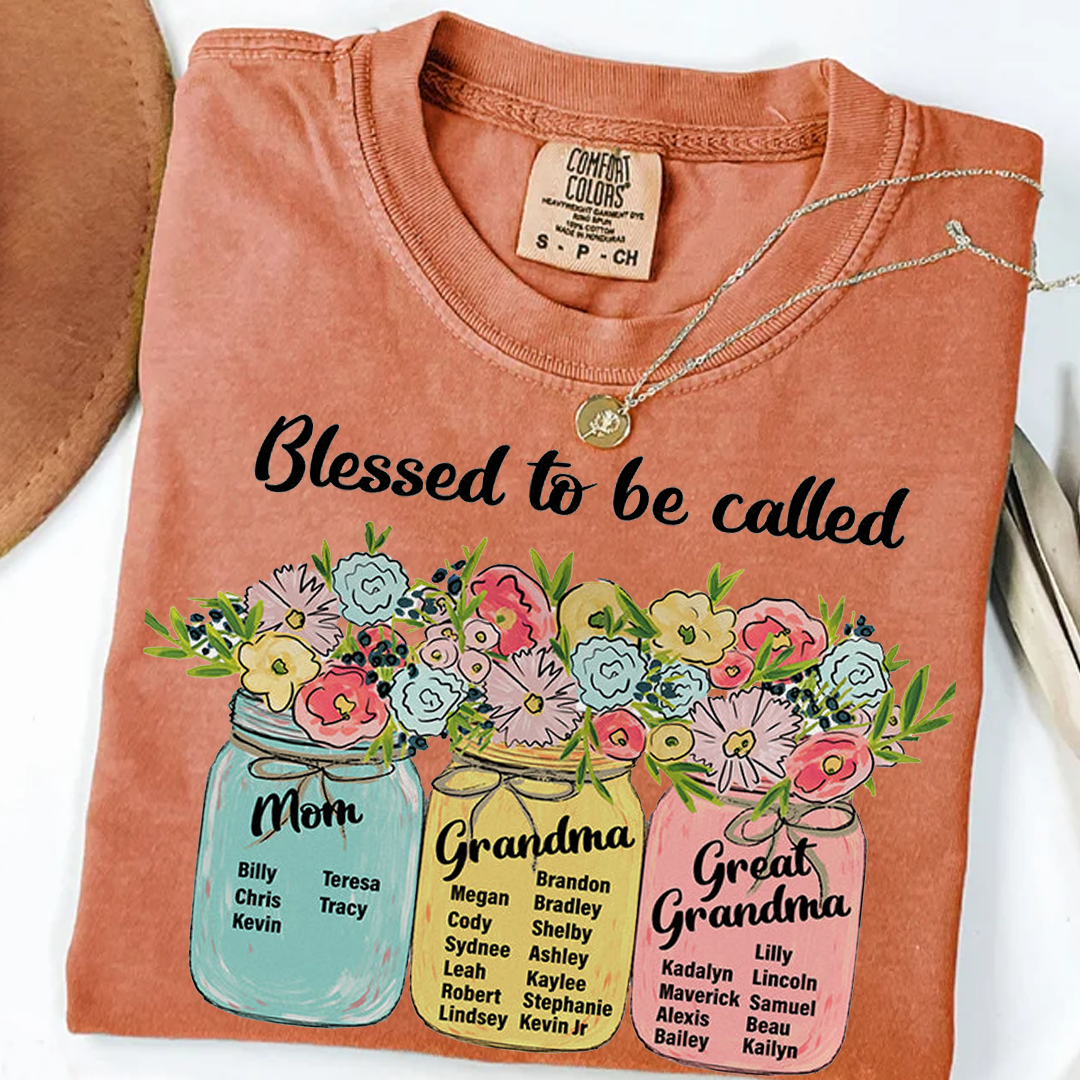 Blessed to Be Called Mom Grandma Great Grandma Shirt