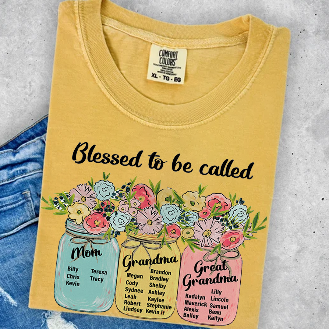 Blessed to Be Called Mom Grandma Great Grandma Shirt