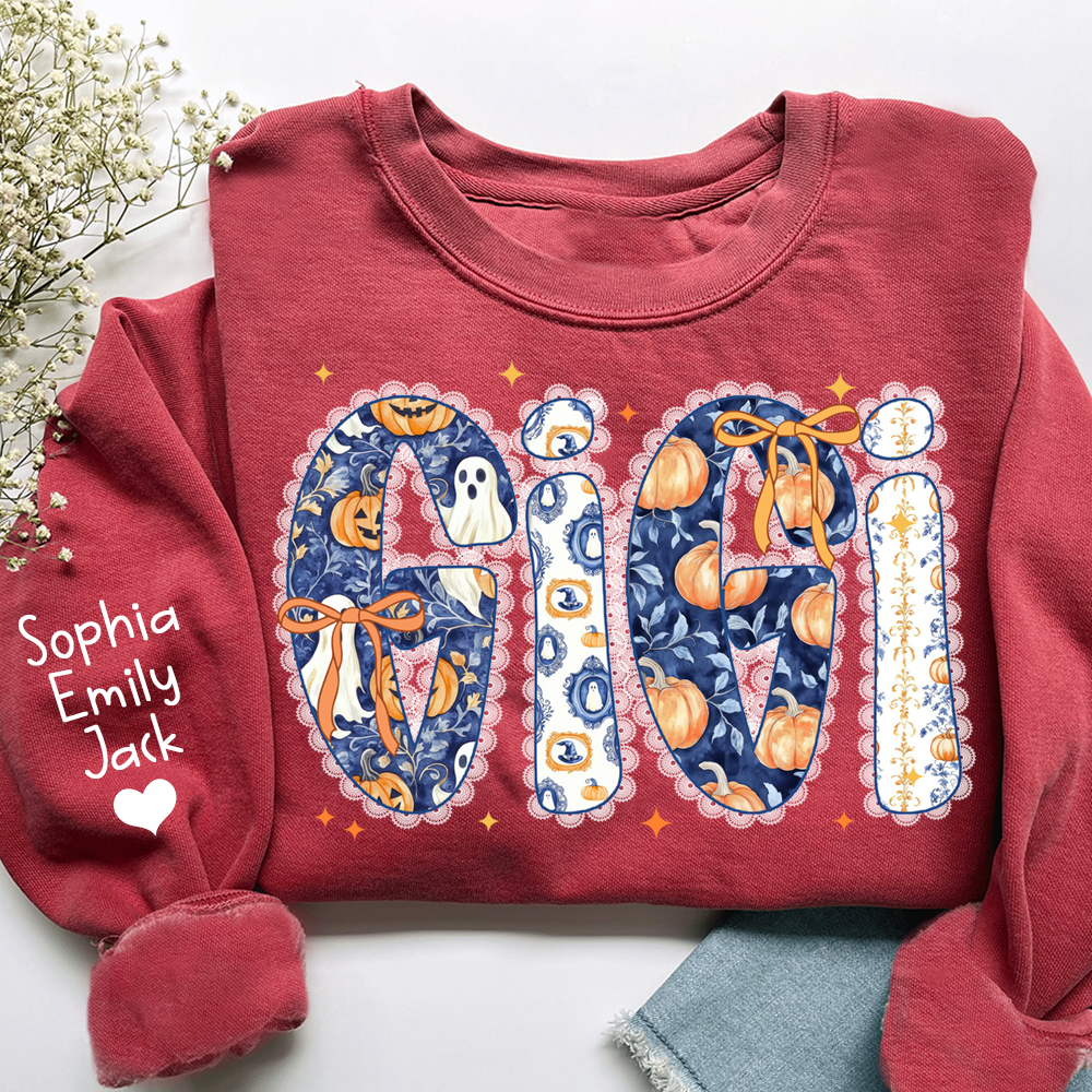 Personalized Fall Pumpkin, Custom Gifts for Gigi and Kids