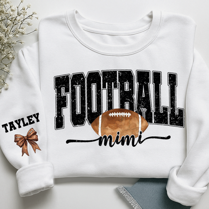 Personalized Football Mimi Sweatshirt With Grandma And Grandkids Names