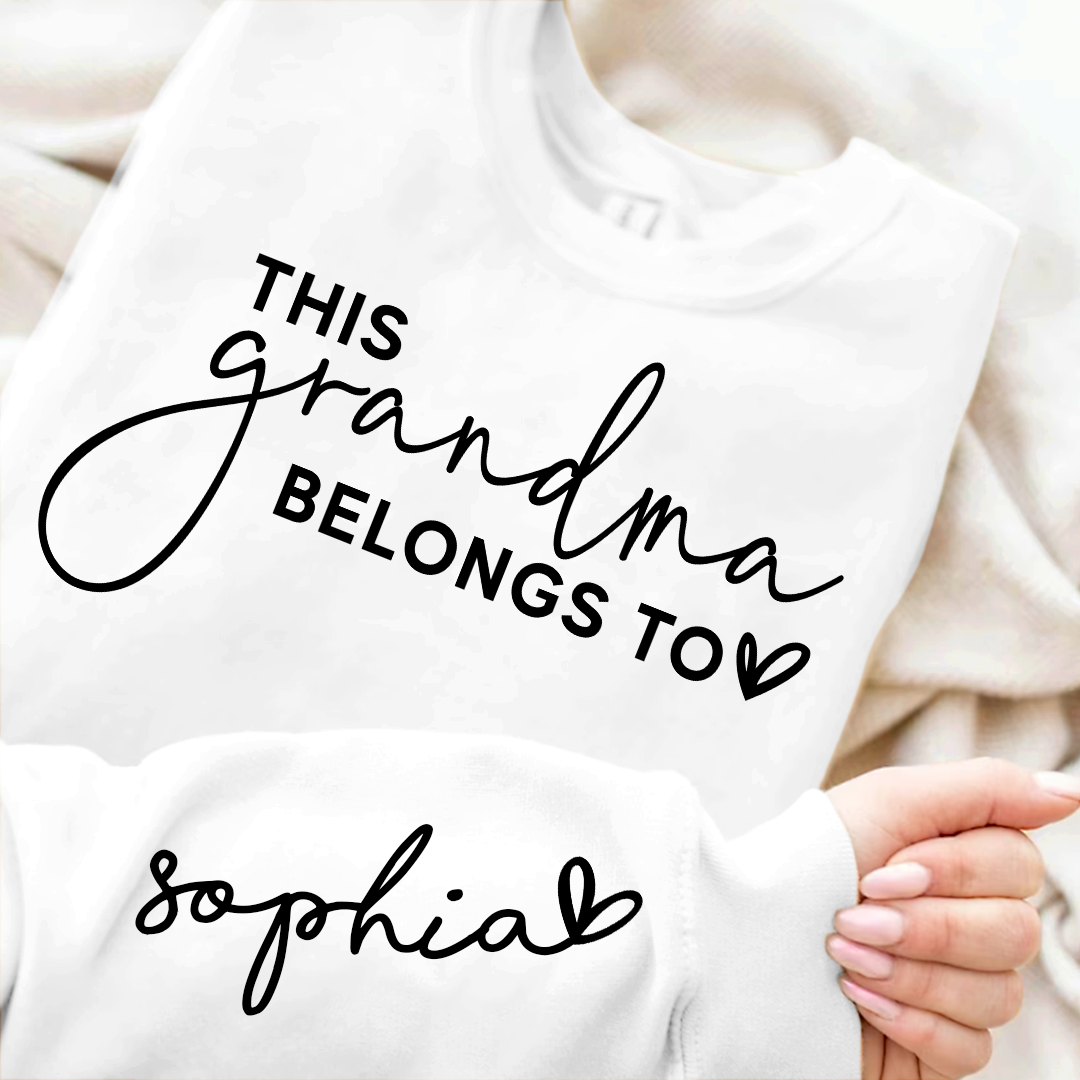This Grandma Belongs To And Heart Kid PLT01