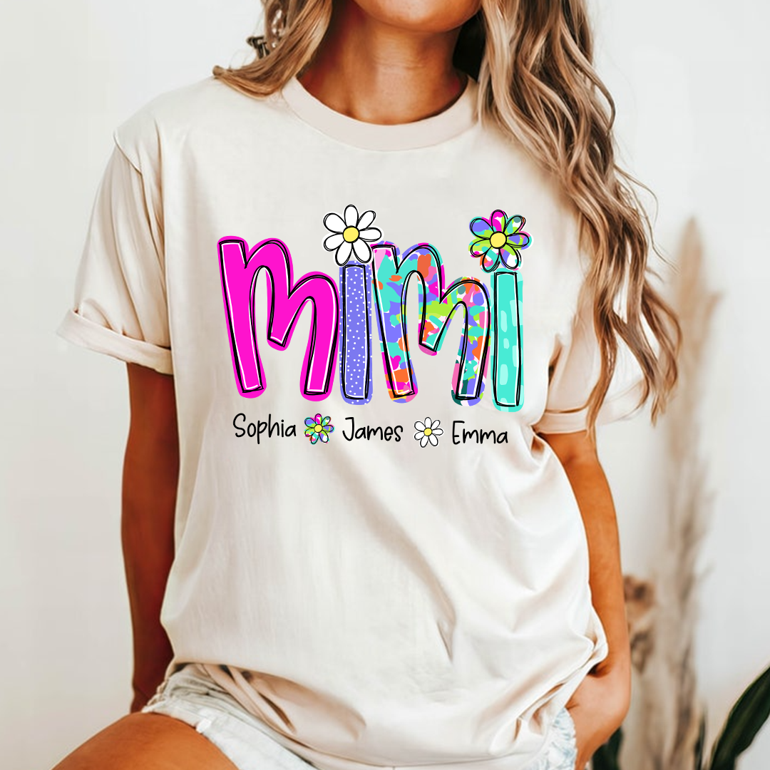 Personalized Summer Mimi Sweatshirt, Custom Nickname For Grandma And Kids