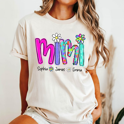 Personalized Summer Mimi Sweatshirt, Custom Nickname For Grandma And Kids