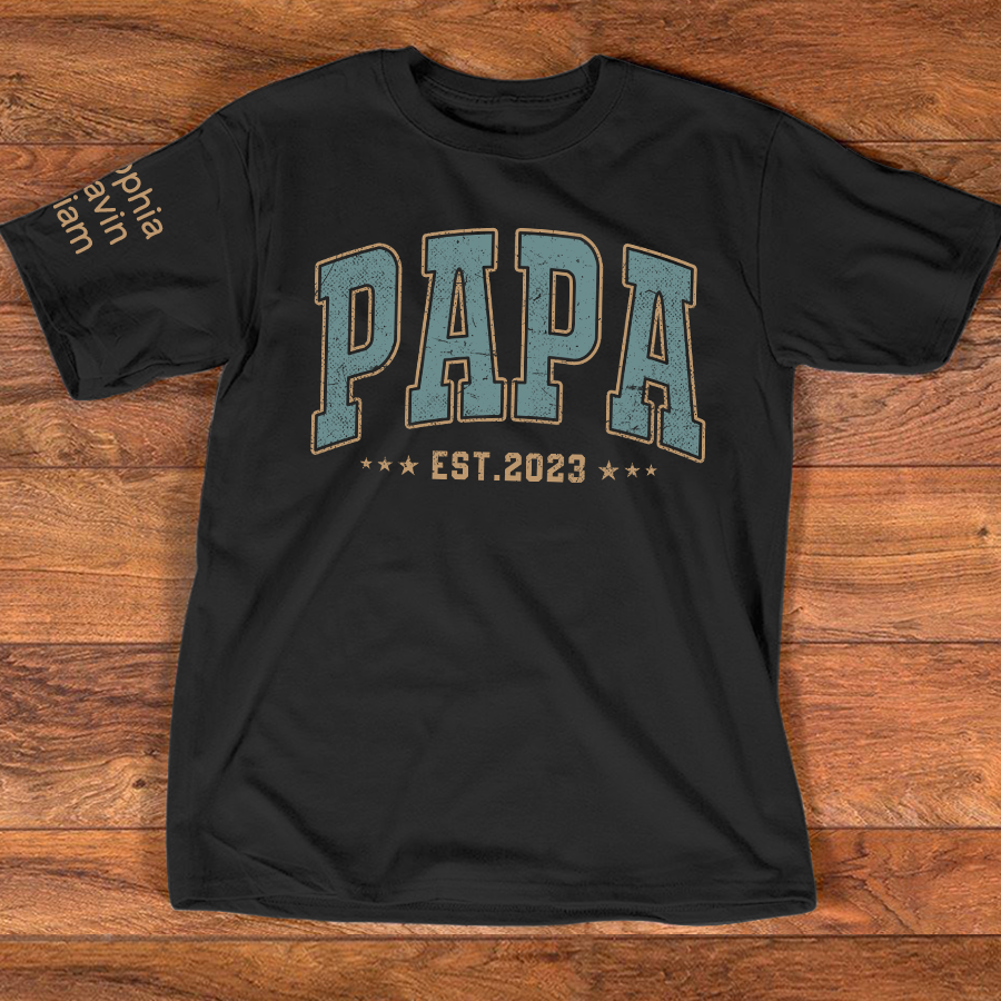 Custom Papa Est Vintage And Grandkids