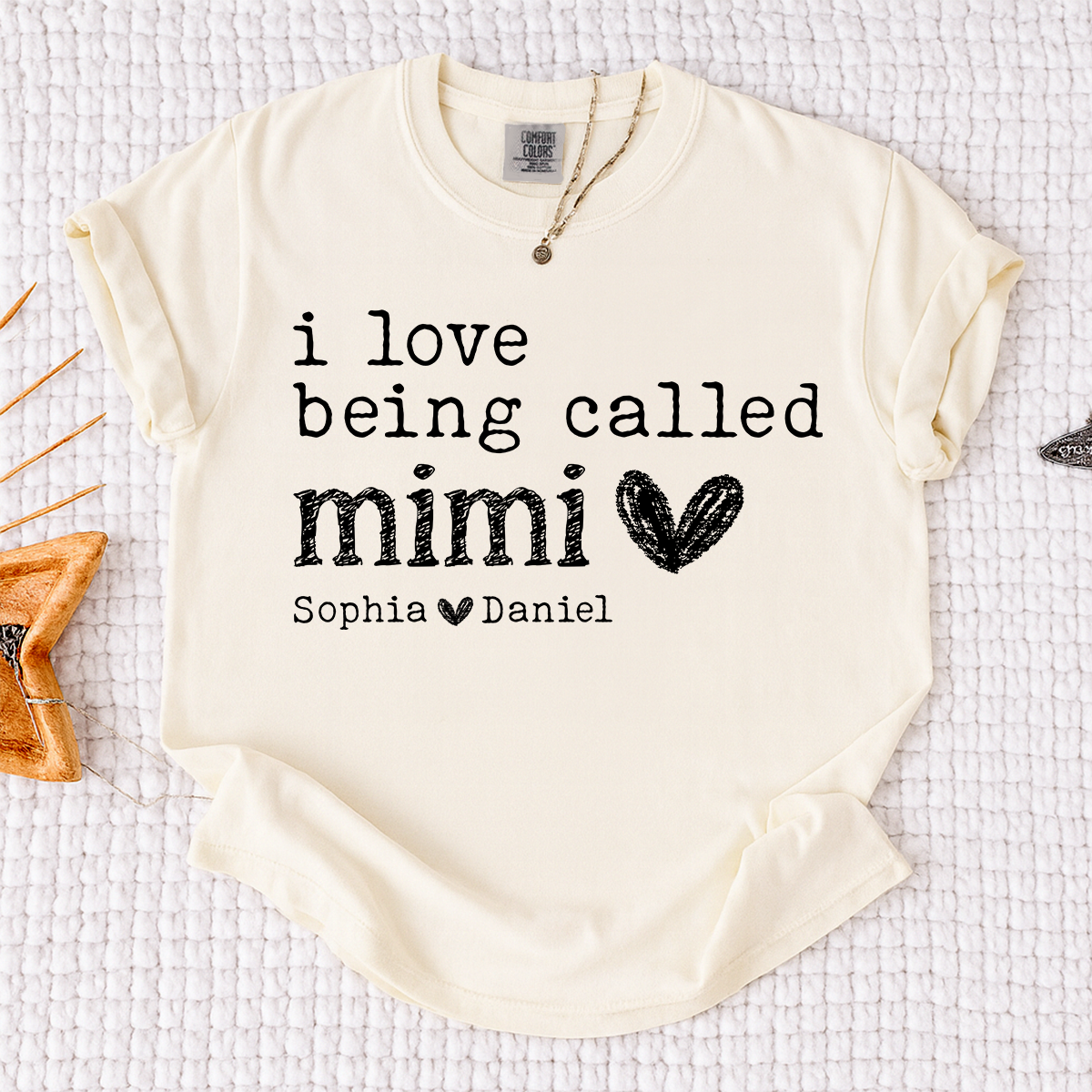 Comfort Colors Personalized Mimi Shirt, I Love Being Called Mimi  T Shirt with Kids Names, Custom Grandma Gift, Ideal for Mother's Day, Birthday