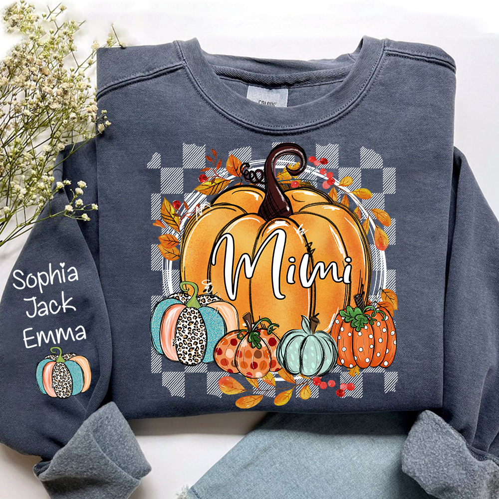 Custom Fall Pumpkin Nicknames for Mimi and Kids