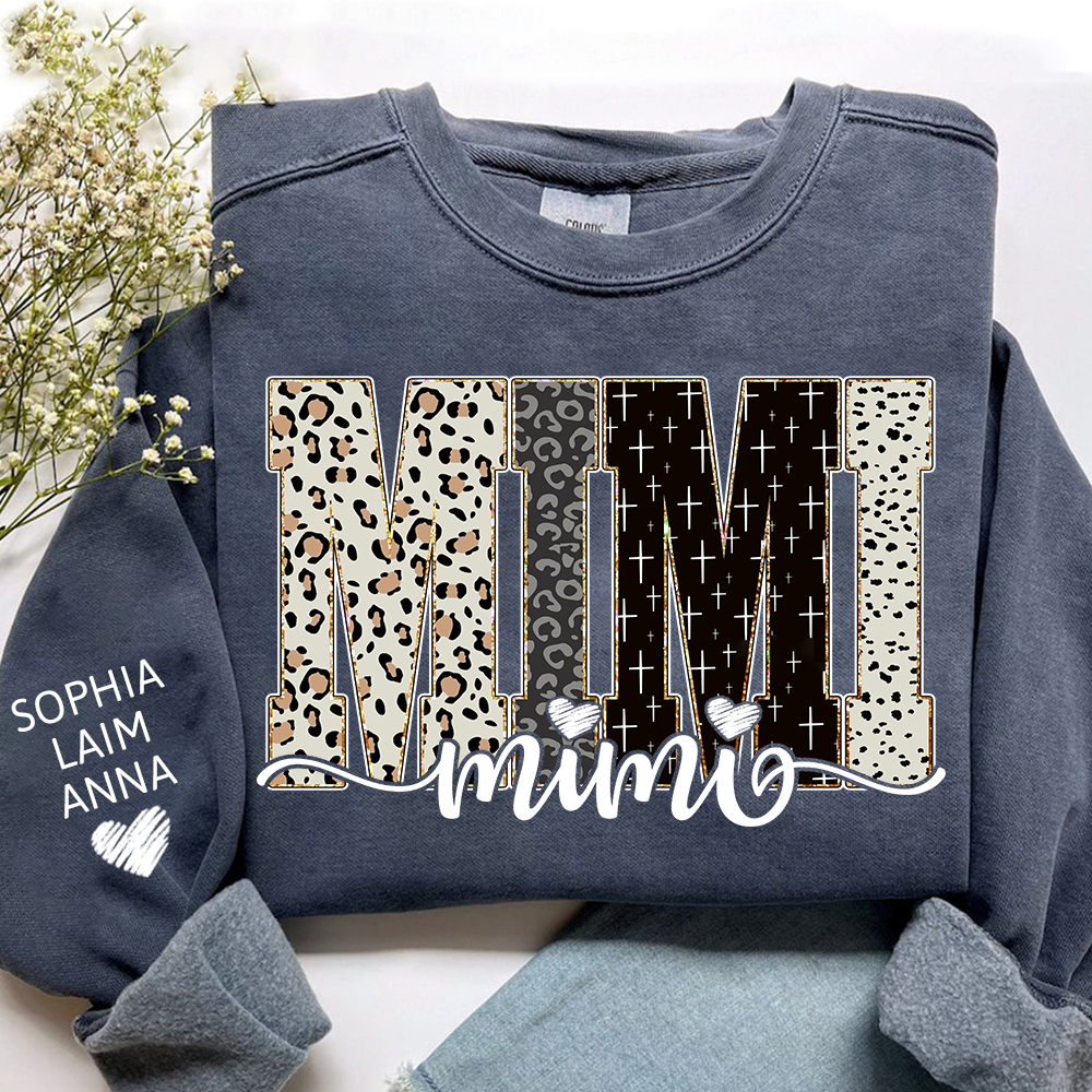 Custom Mimi Sweatshirt Bible Style Design, Gifts for Gigi and Kids, Meaningful Gifts for Loved Ones