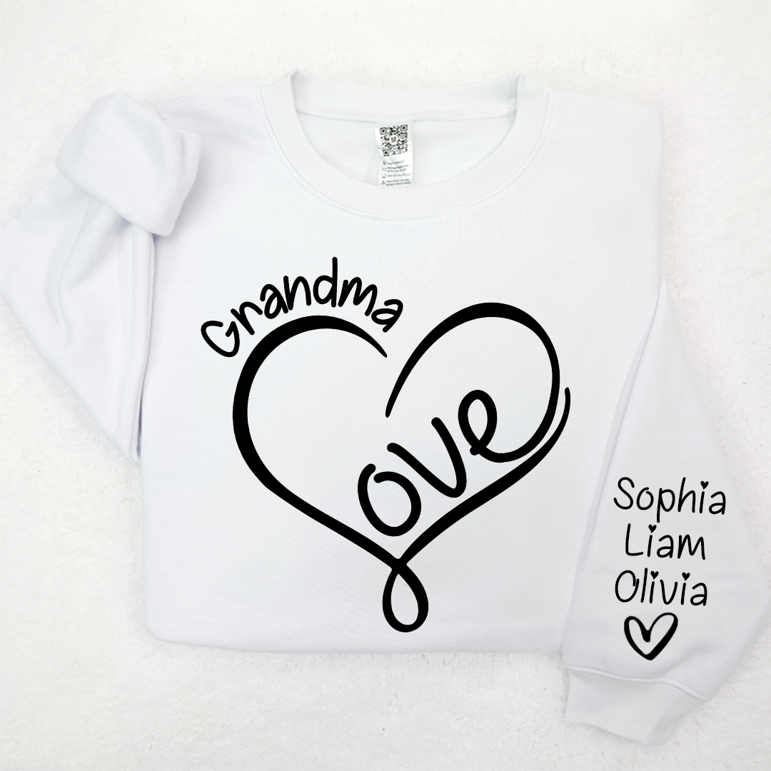 Valentine Love Heart Grandma And Kids LTP01