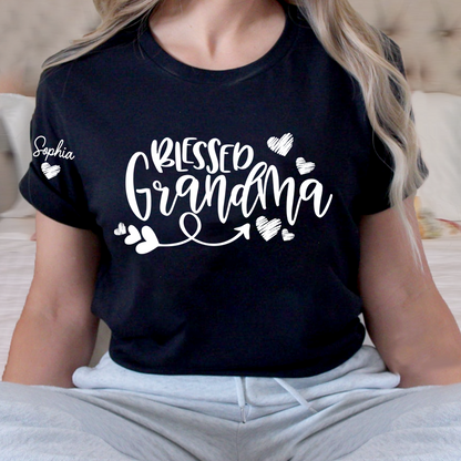 Blessed Grandma T-Shirt 2025, For Give Grandma And Kids