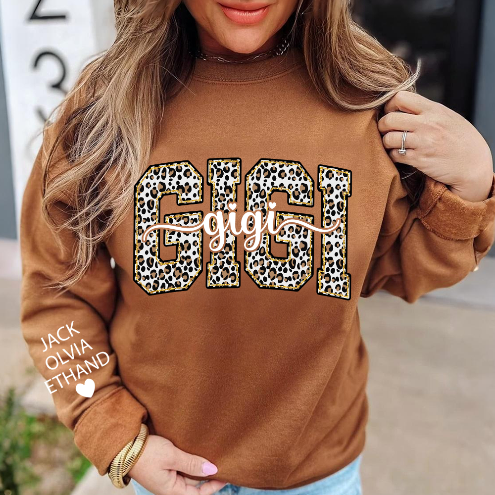 Gigi Leopard Bible Style Design, Custom Gift For Gigi And Her Grandchildren