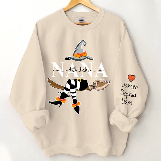 Nana Witch Halloween Sweatshirt, Nana Halloween, Grandma Gift TH