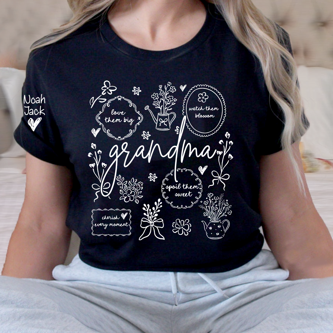 A Classic Floral Print T-shirt For Grandma, The Perfect Mother's Day Gift
