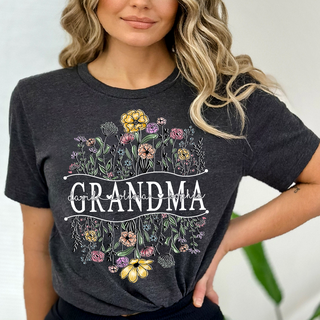 Wildflowers Sketch Grandma And Kids LTP01