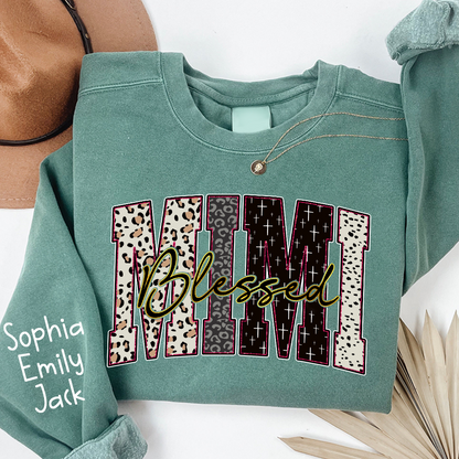 Leopard Bible Bundle, For Gift Grandma, Custom Grandma Name And Kids