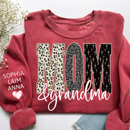 Bible Style Design, Custom Mom & Grandma Sweatshirt, Gift For Grammy And Her Grandchildren