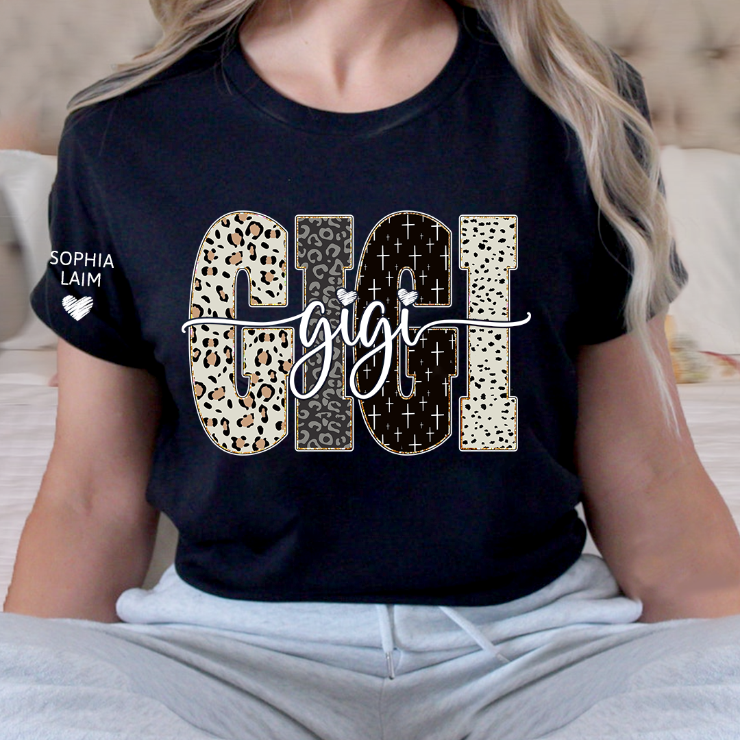 Custom Gigi Shirt Bible Style Design, Custom T-shirt Gift For Gigi And Her Grandchildren