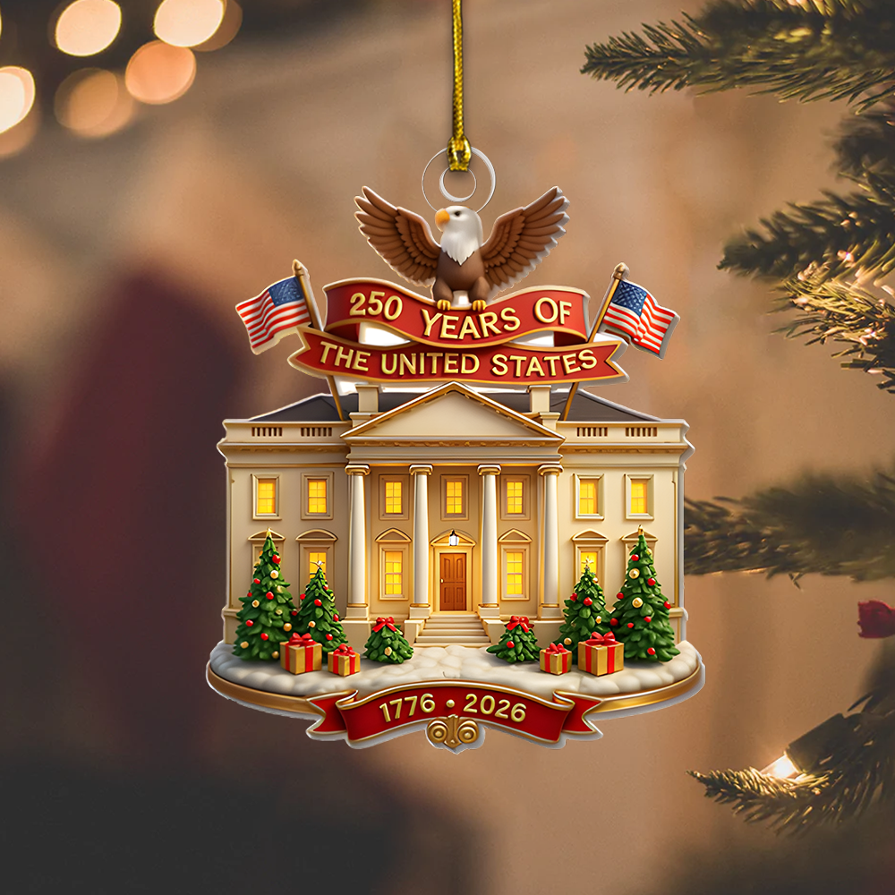 White House Christmas Ornament 2026 – 250 Years of the United States Patriotic Decoration 1776–2026