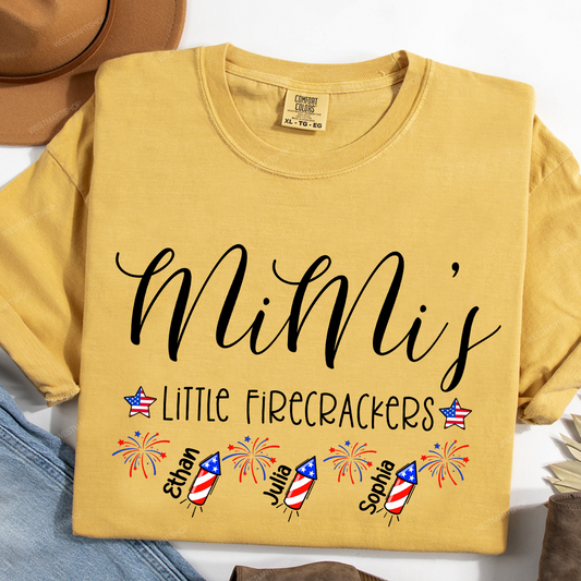 Comfort Colors® Mimi's Little Firecrackers 4th Of July Shirt, Gift For Grandma T-Shirt