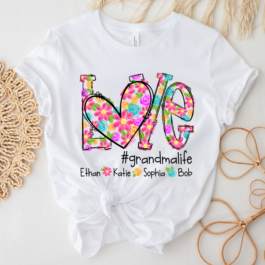 Love Artistic Colorful Gift For Grandma And Kids LTP01