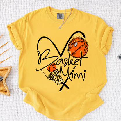 Comfort Basketball Mimi Shirt Personalized with Grandkids Names, For Gift Grandma