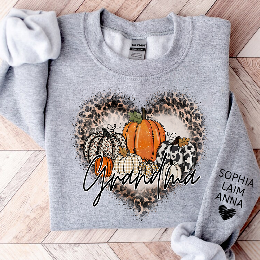 Mimi Leopard Print Autumn Sweatshirt, Gift for Grandma and Kids