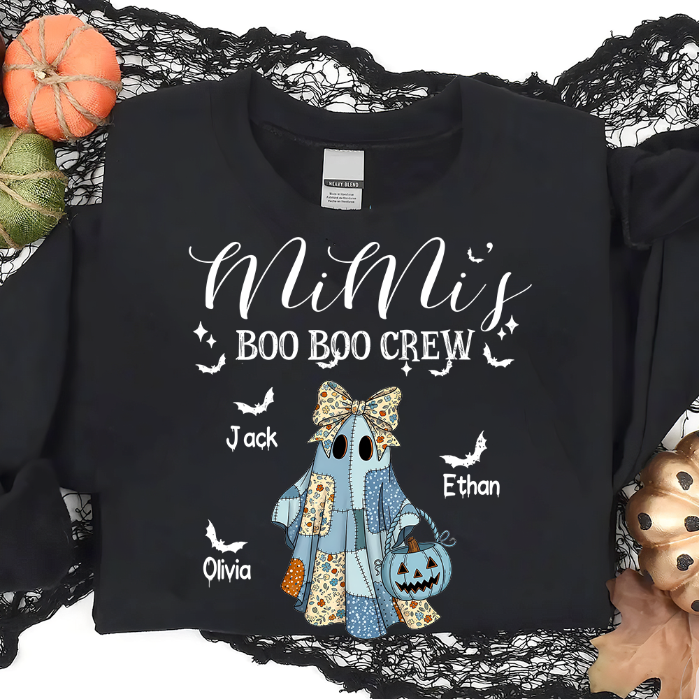Personalized Halloween Mimi Boo Crew, Gifts for Grandma and Kids