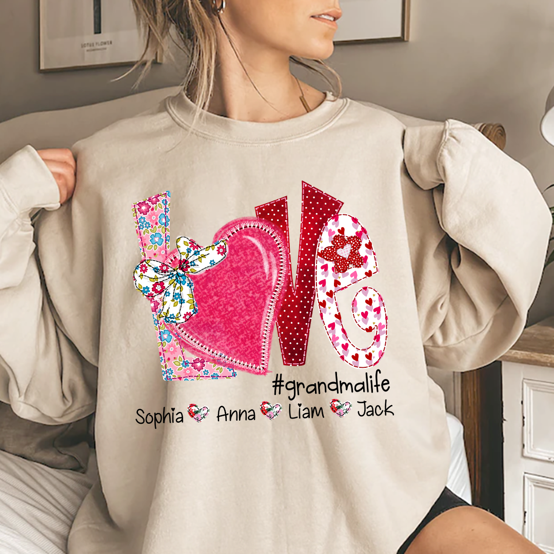 Love Custom Grandma Life And Kids Valentine's Day  LTP01