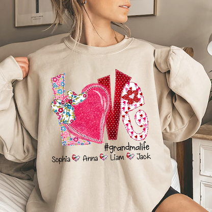 Love Custom Grandma Life And Kids Valentine's Day  LTP01