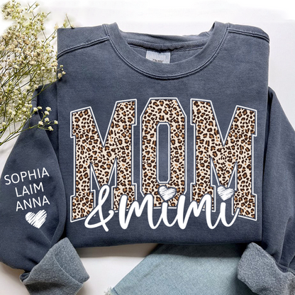 Personalized Mom & Grandma Sweatshirt, Custom Grandkids Names, Grandma Gift