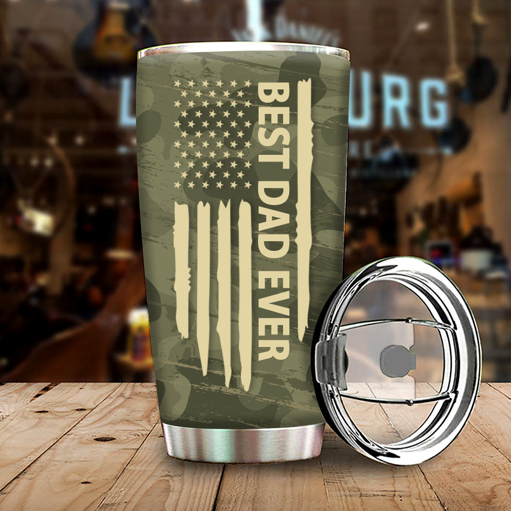 Personalized Water Cup, Custom Nickname Papa And Kids Portable Water Cup With Lid, Insulated Double Wall Vacuum Thermos Travel Coffee Mug