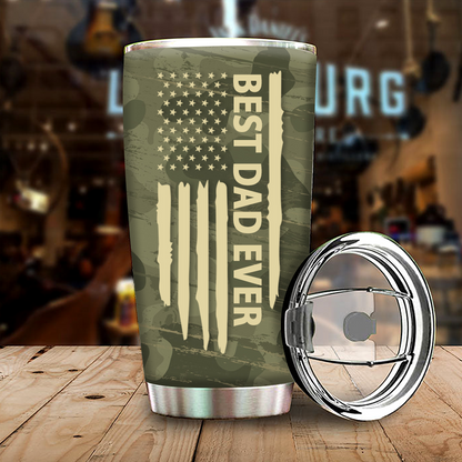 Personalized Water Cup, Custom Nickname Papa And Kids Portable Water Cup With Lid, Insulated Double Wall Vacuum Thermos Travel Coffee Mug