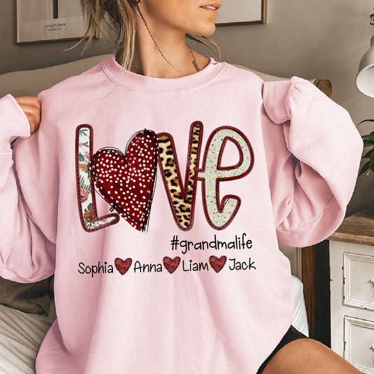 Love Heart Grandma Life And Kids LTP01