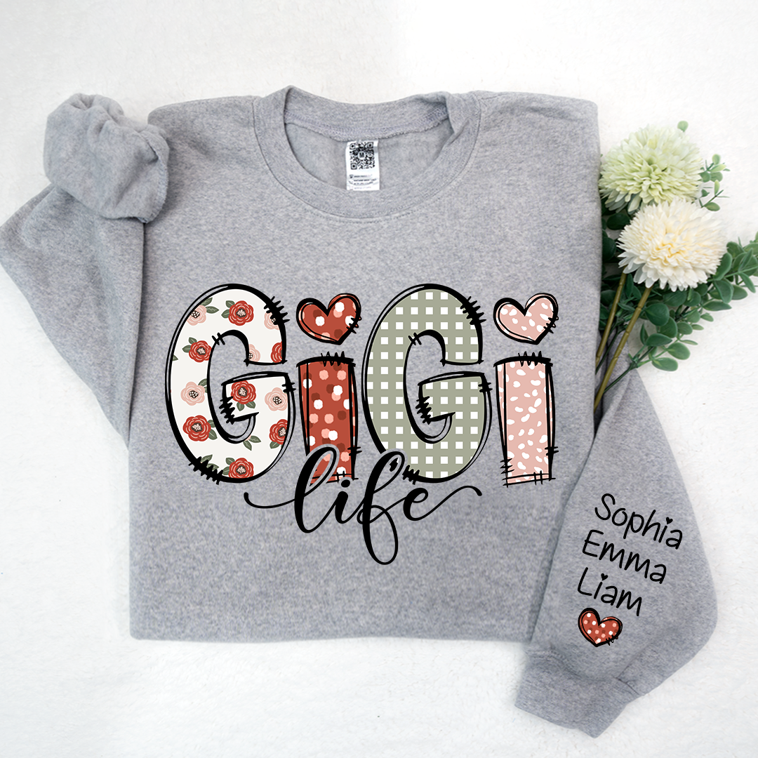Custom Gigi Life And Grandkids Sweatshirt