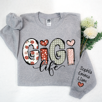 Custom Gigi Life And Grandkids Sweatshirt
