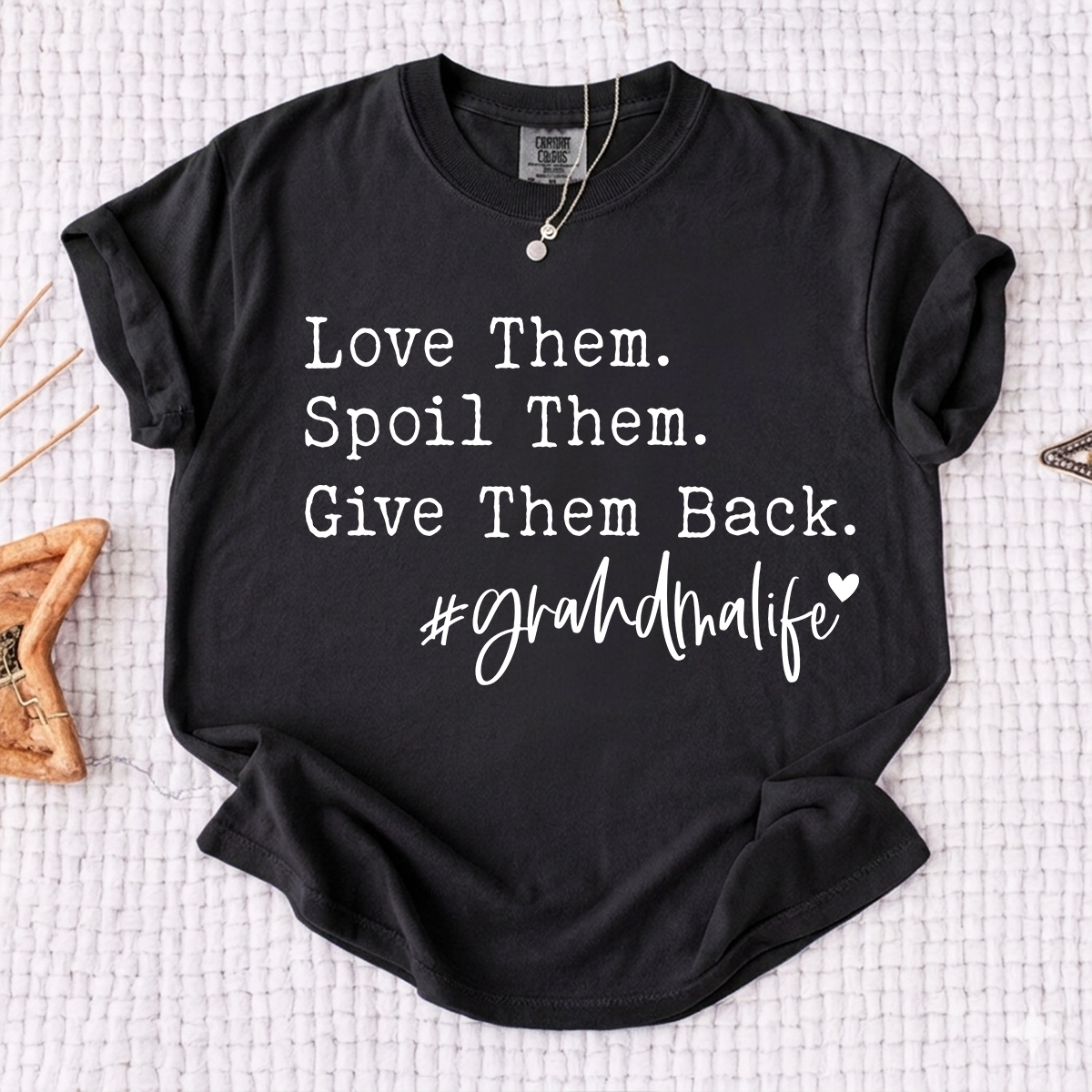 Comfort Colors® Funny Grandma Life Shirt, Love Them Spoil Them Give Them Back Tee, Gift for Grandma Nana Mimi