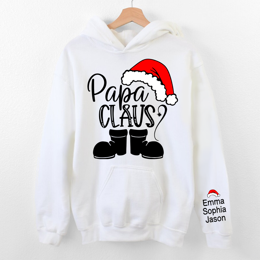 Papa Claus And Kids Christmas, Grandpa Gift TH Hoodie