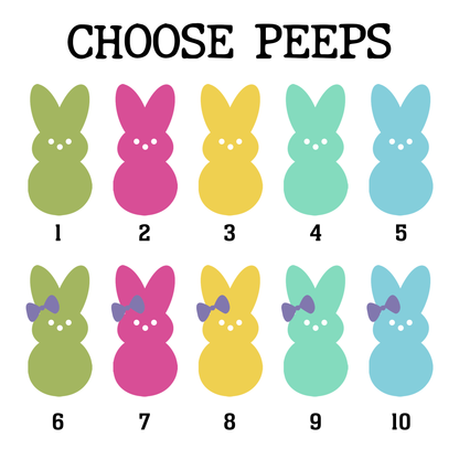 Personalized Easter Wooden Plaque - "Grandma's Peeps" with Custom Grandkids' Names, Cute Bunny Design for Easter