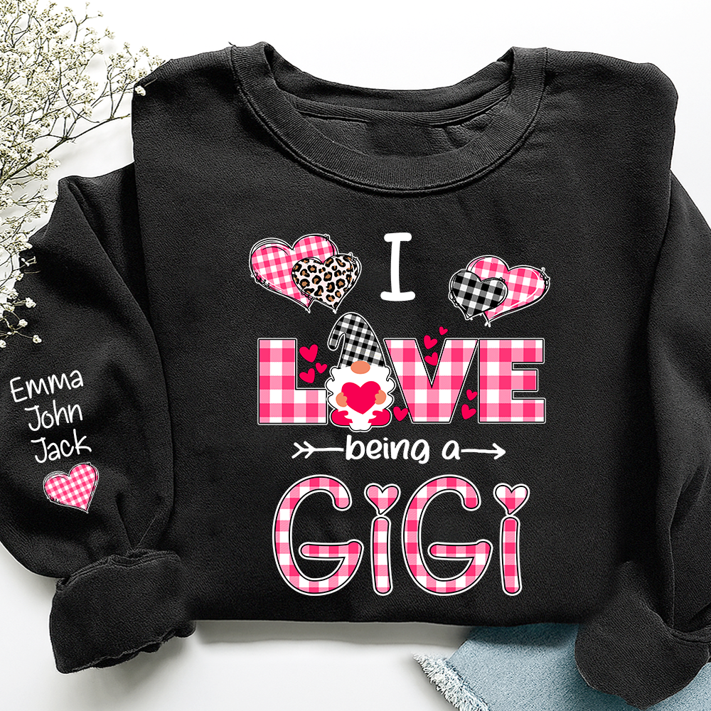 Valentine I Love Being a Gigi, For Gift Grandma And Kids